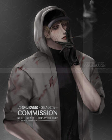 Halfbody with simple background
